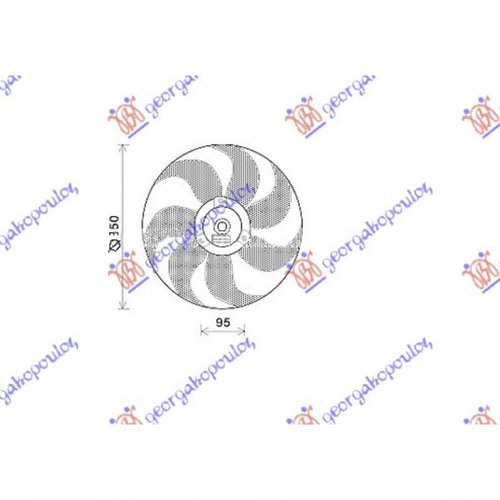 Electroventilator - Vw Sharan 1995 , 6n0959455c
