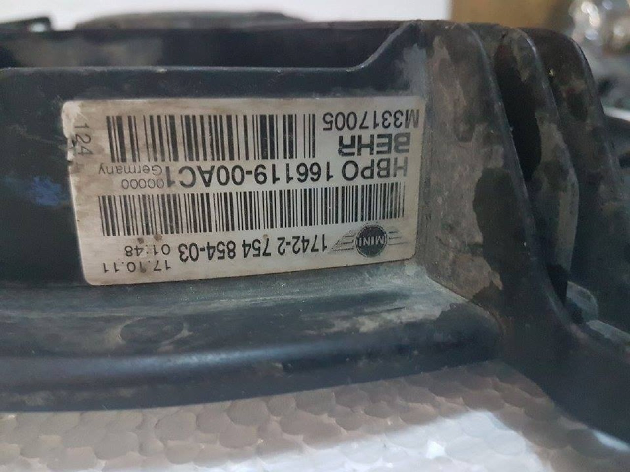 Electroventiliator 2754854 mini cooper r56 1.6i n12b16a 120 cai