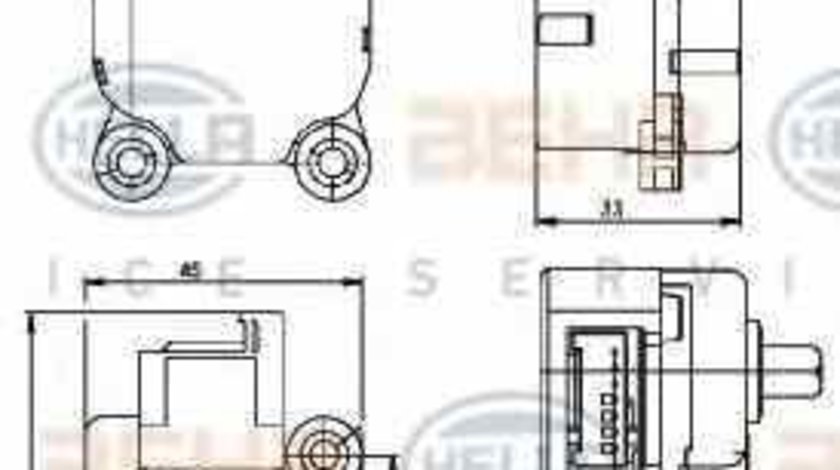 Element de reglare clapeta carburator MERCEDES-BENZ E-CLASS W211 HELLA 6NW 351 329-651