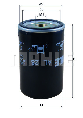 Element filtrant uscator aer, compresor (AL28 MAHLE KNECHT) MERCEDES-BENZ