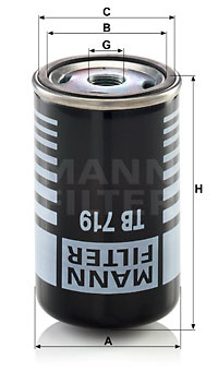 Element filtrant uscator aer, compresor (TB719 MANN-FILTER) MERCEDES-BENZ