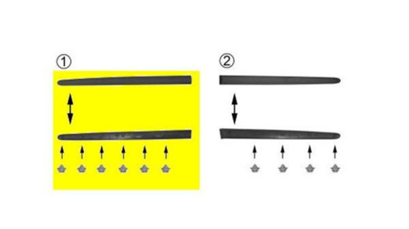 Elemente decorative/protectie, portiera PEUGEOT 206 SW (2E/K) (2002 - 2016) QWP 7013 601 piesa NOUA