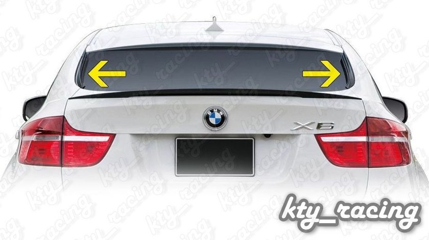 Eleroane laterale aripioare luneta BMW x6 E71 plastic ABS ⭐⭐⭐⭐⭐