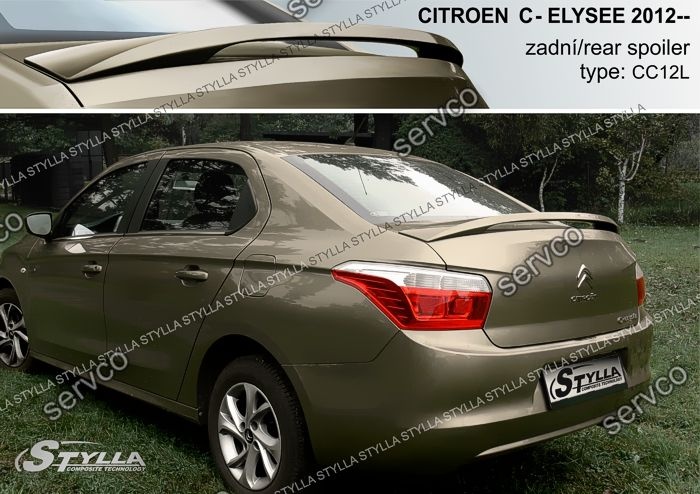 Eleron adaos capota portbagaj tuning sport Citroen C-Elysee 2012-2018 v1