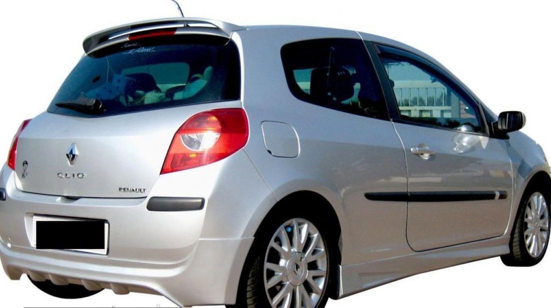 Eleron adaos haion luneta spoiler tuning sport Renault Clio 3 Mk3 RS Hatcback 2005-2014 v1