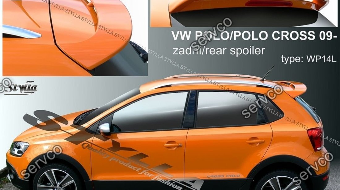 Eleron adaos haion tuning sport luneta VW Volkswagen Polo 6R 2009–2017 v1