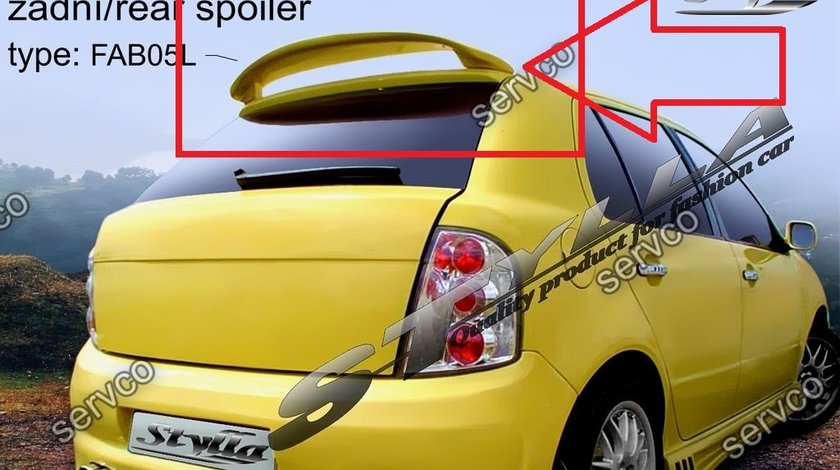 Eleron adaos luneta haion spoiler tuning sport Skoda Fabia HB VRS 1999–2007 v7