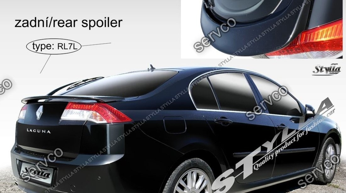 Eleron adaos portbagaj spoiler tuning sport Renault Laguna 3 Sedan Liftback GT 2007-2015 v1