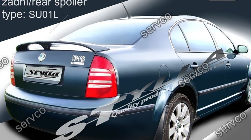 Eleron capota portbagaj spoiler tuning sport Skoda Superb Mk1 B5 3U 2001-2008 v1