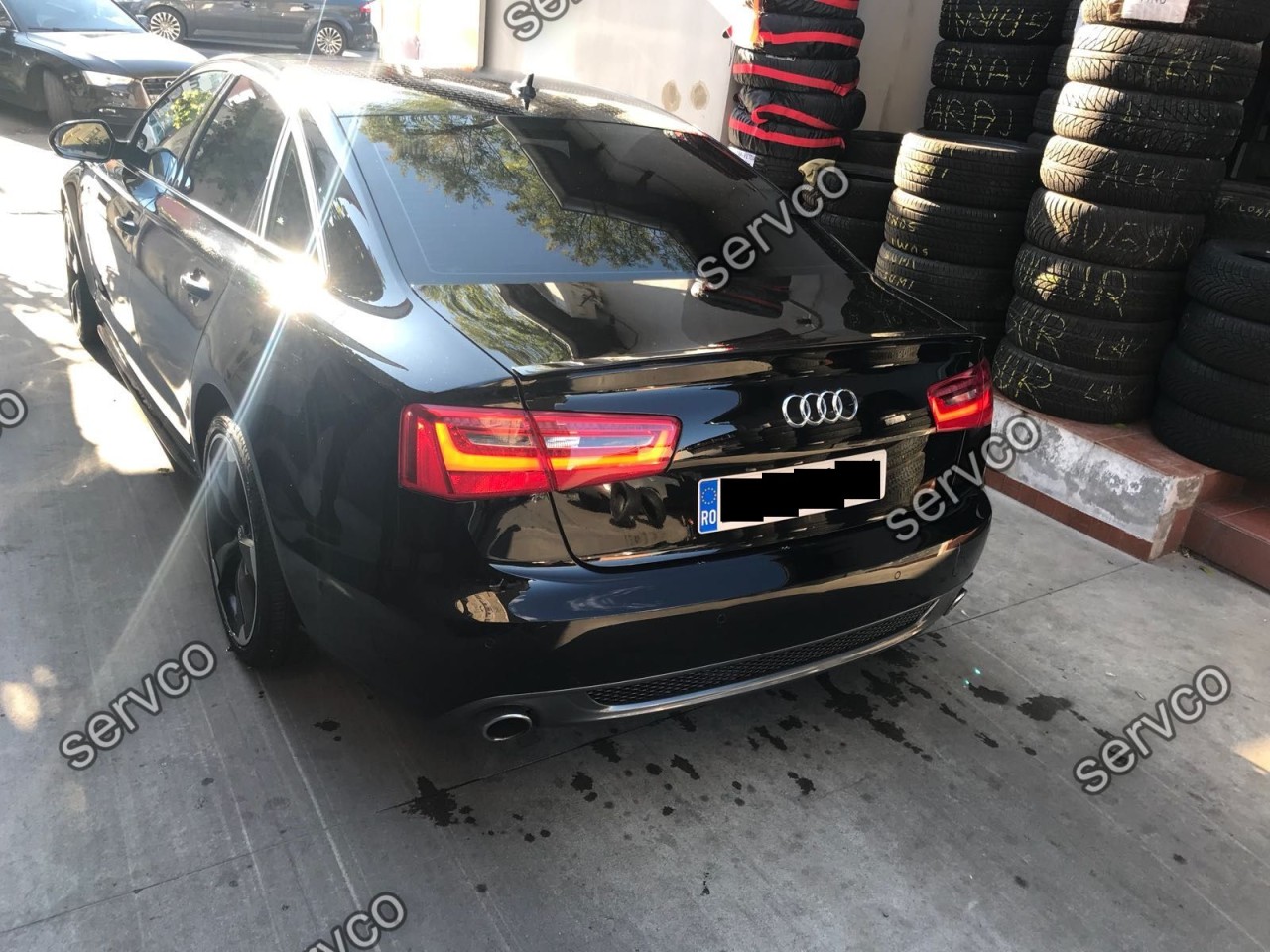 Eleron capota portbagaj tuning sport Audi A6 C7 4G Sedan Limuzina 2012-2015 v3