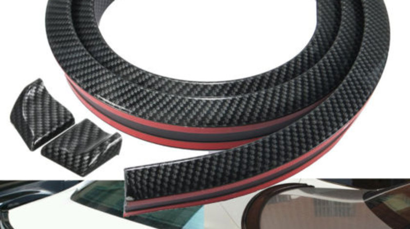 Eleron din cauciuc tip M CARBON 1,5m x 35cm VistaCar