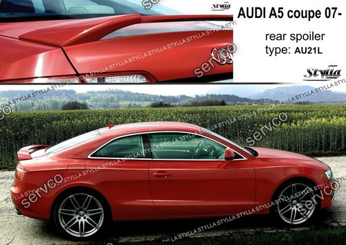 Eleron extensie portbagaj S line Audi A5 Coupe 8T 8T3 S5 2007-2012 v4