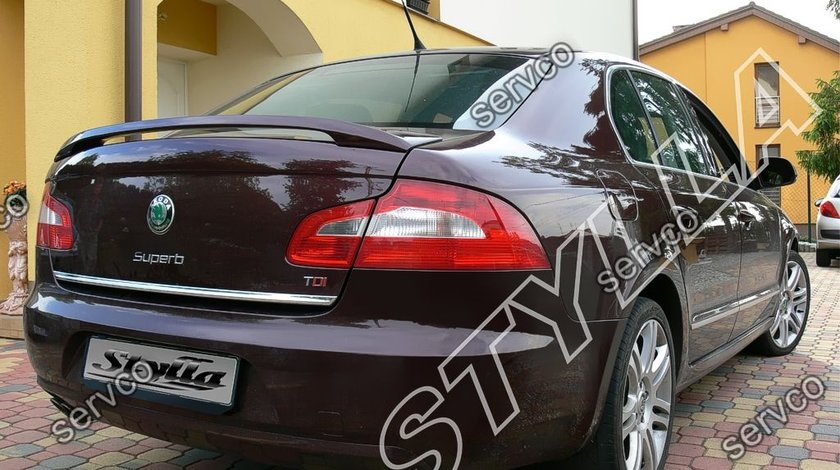 Eleron GTi Rs portbagaj spoiler tuning sport Skoda Superb 2 Mk2 Limuzina Sedan Limo 2008-2015 v2
