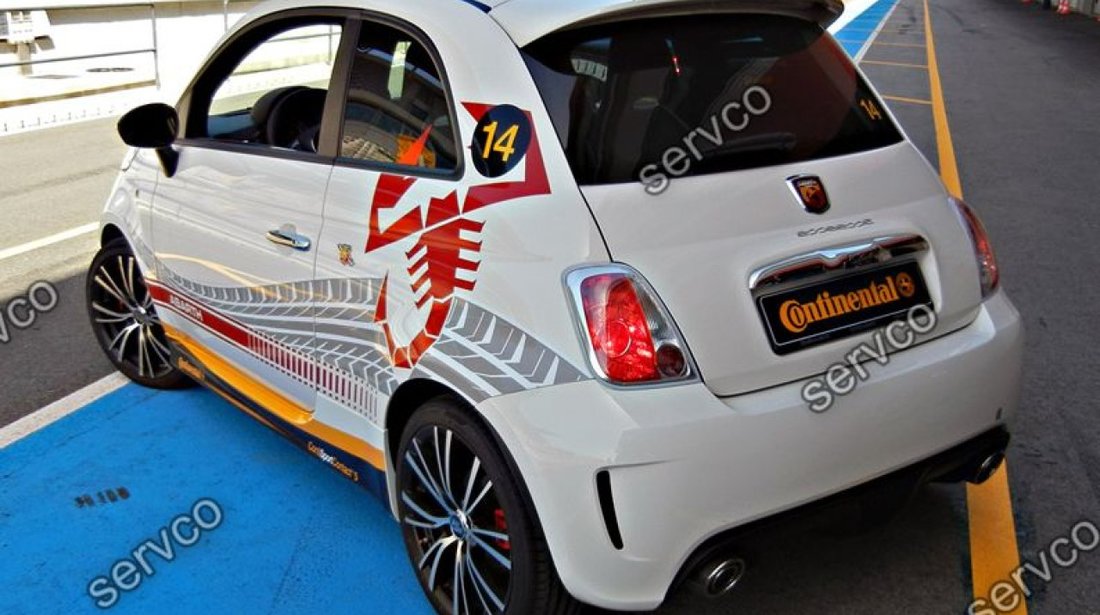 Eleron haion luneta spoiler tuning sport Fiat 500 Abarth 2007-2018 v1