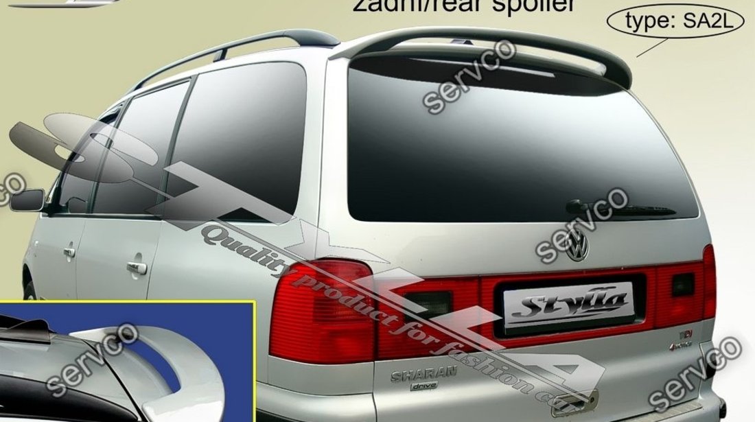 Eleron haion luneta spoiler tuning sport Volkswagen VW Sharan 7M 2000-2010 v2