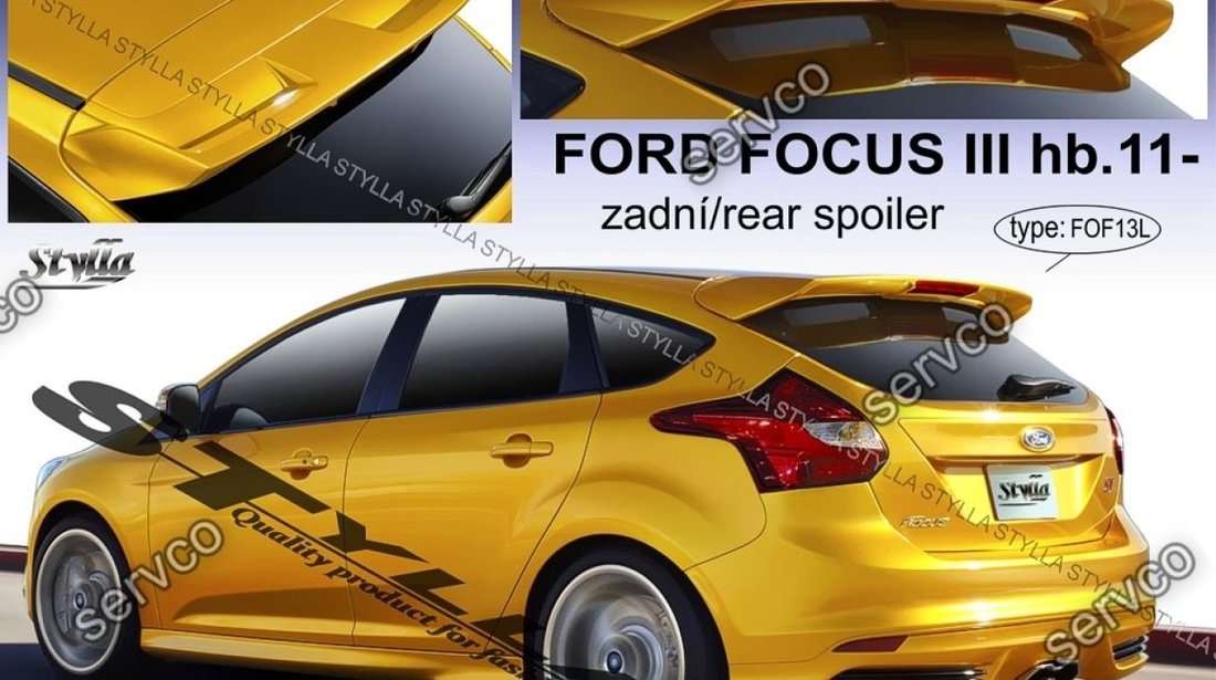 Eleron haion luneta tuning sport Ford Focus Mk3 ST Hatchback Zetec 2011-2014 v2