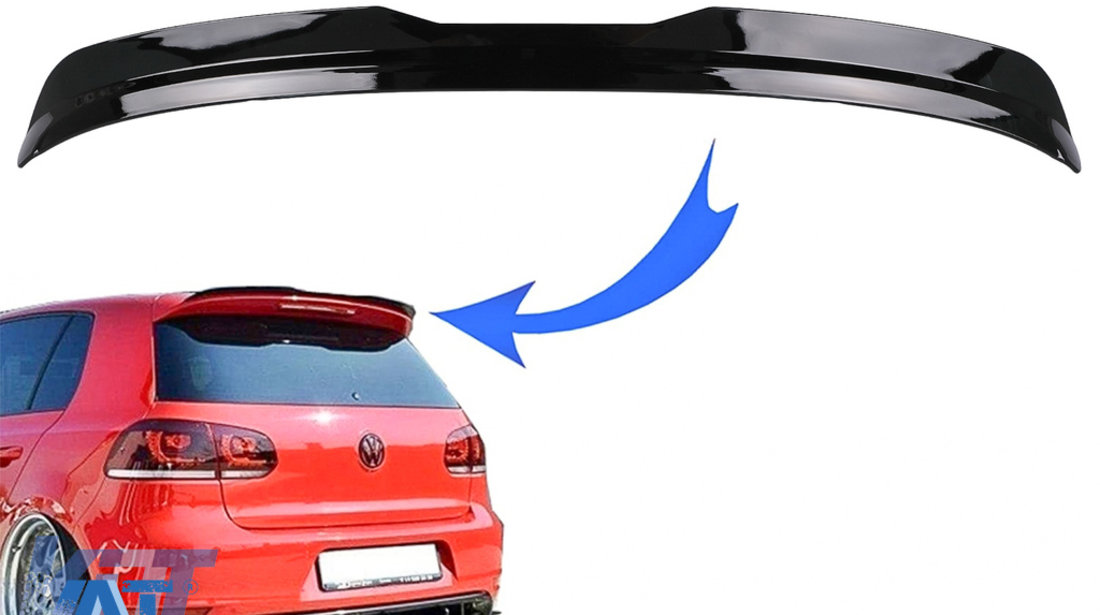 Eleron Luneta Add On compatibil cu VW Golf 6 Hatchback (2008-2012) GTI Design Negru Lucios