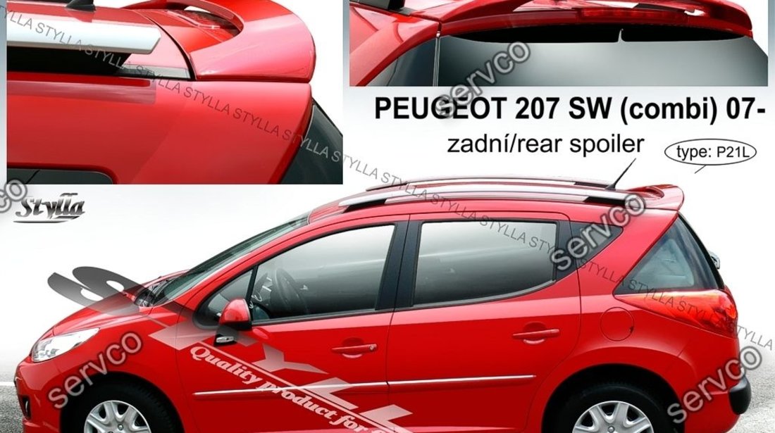 Eleron luneta haion tuning sport Peugeot 207 SW Rally R Cup Super 2000 GTI 2006-2014 v2