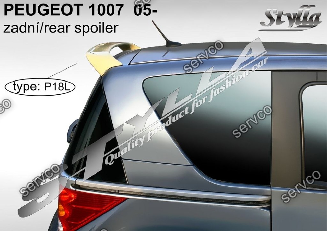 Eleron ornament luneta haion tuning sport Peugeot 1007 2005-2009 v1