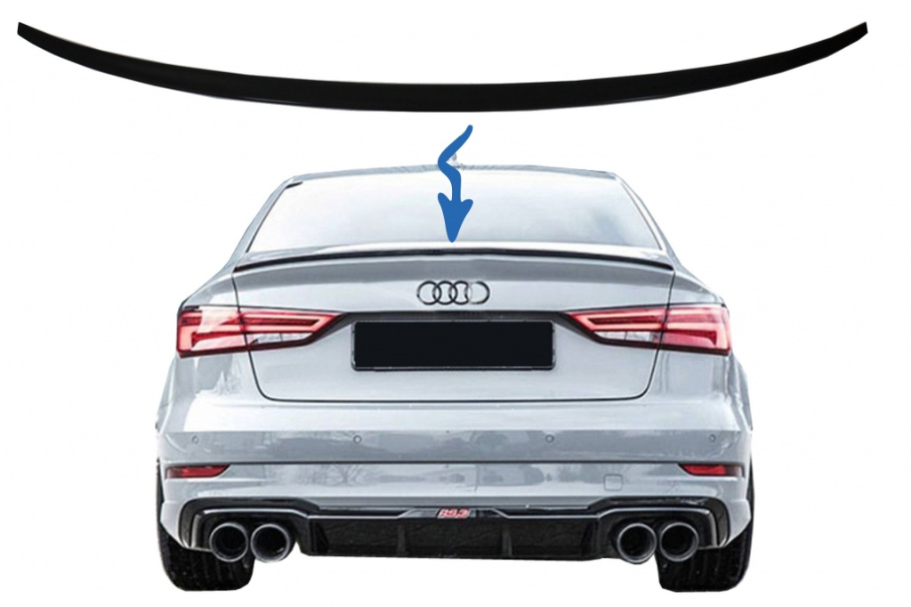 Eleron Portbagaj Compatibil Cu Audi A3 8V 2013→ Sedan Negru Lucios TSAUA38VPB