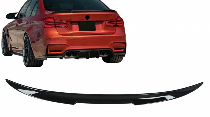 Eleron Portbagaj compatibil cu BMW Seria 3 F30 F80 M3 Sedan (2011-2019) Negru Lucios TSBMF80M