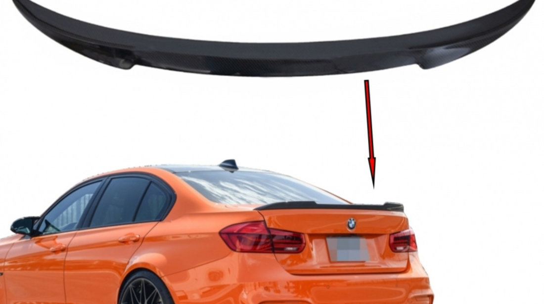 Eleron Portbagaj compatibil cu BMW Seria 3 F30 F80 (2011-2018) M4 Design Real Carbon 6133CFR