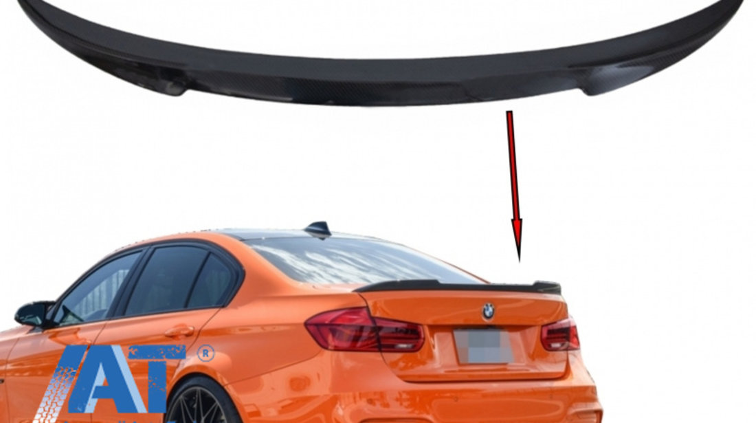 Eleron Portbagaj compatibil cu BMW Seria 3 F30 F80 (2011-2018) M4 Design Real Carbon