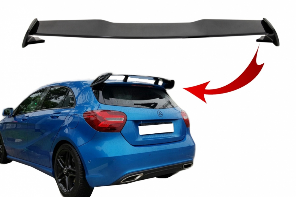 Eleron Portbagaj Compatibil Cu Mercedes-Benz A-Class W176 2012-2018 A45 Design Negru Lucios TSMBW176PB