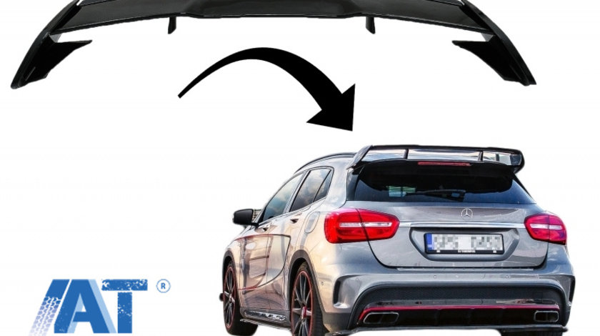 Eleron Portbagaj compatibil cu Mercedes GLA X156 (2014-2019) GLA45 Design Negru Lucios