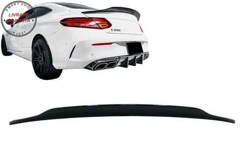 Eleron Portbagaj Mercedes C-Class Coupe C205 (2014-2019) Dynamic Sport Design Negr