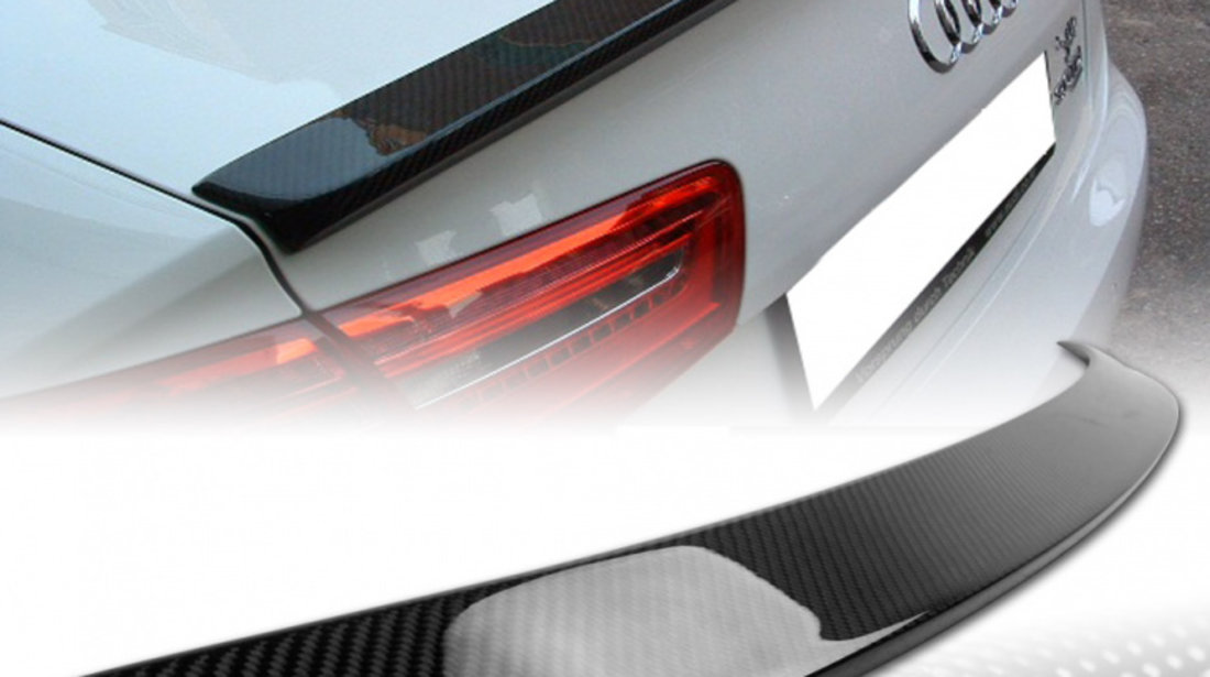 Eleron portbagaj pentru Audi A6 C7 Facelift si NonFacelift 2012+ Carbon Carbon Produs de calitate