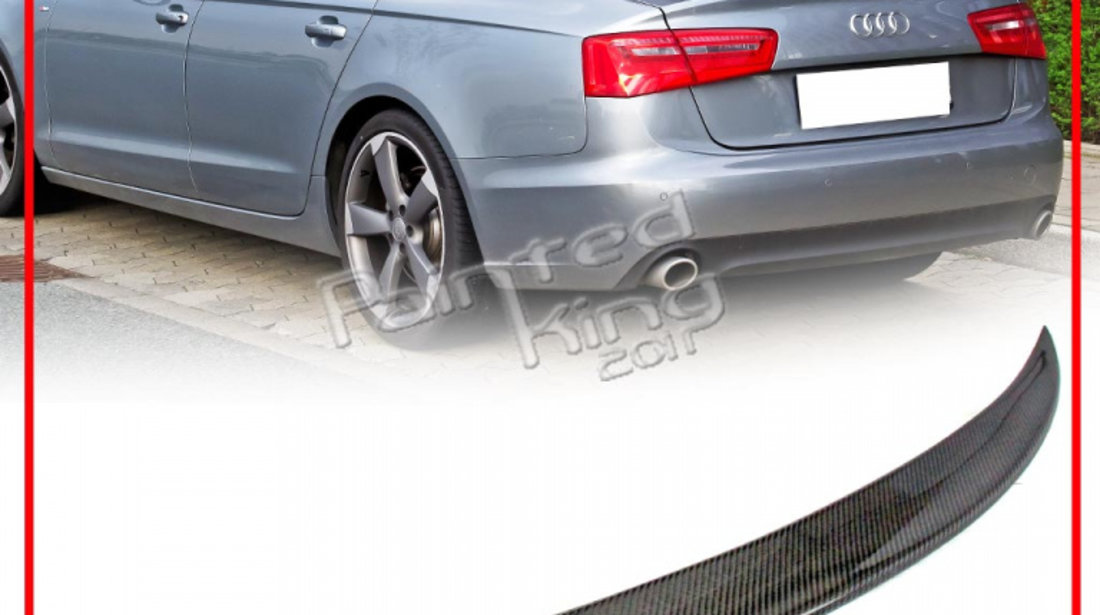 Eleron portbagaj pentru Audi A6 C7 facelift si nonfacelift model High Performance carbon GFK-Plastic cu Fibra CALITATE PREMIUM