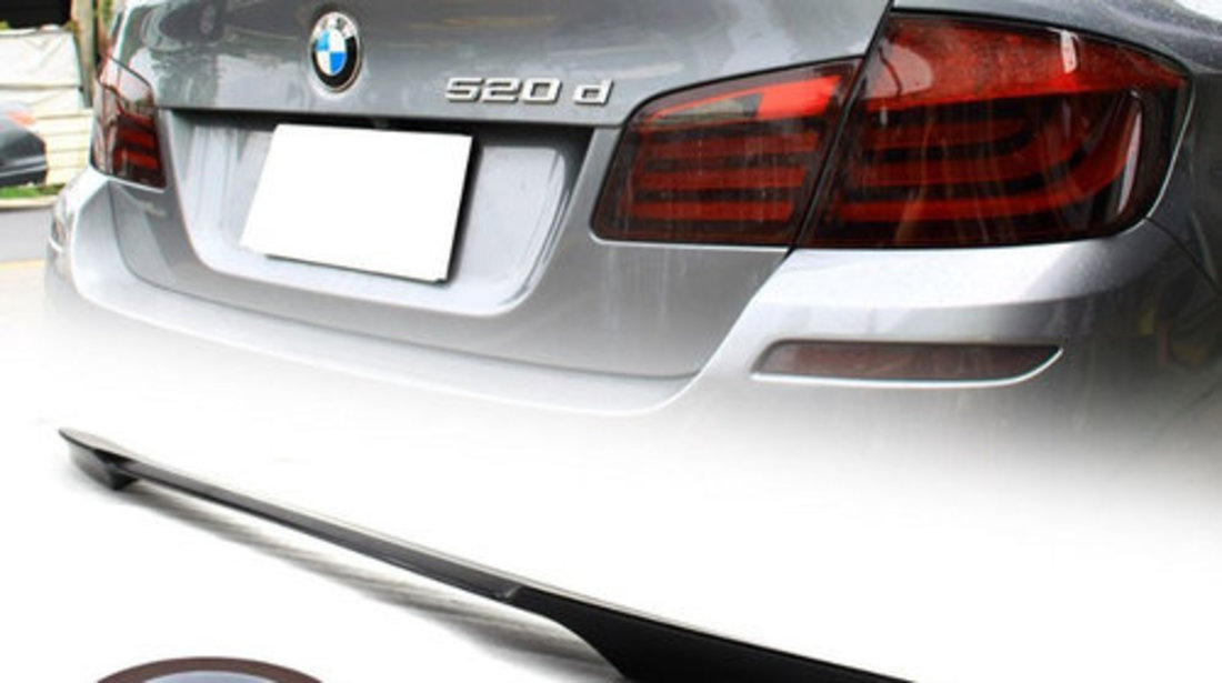 Eleron portbagaj pentru BMW F10 seria 5 model M4 look plastic ABS vopsit profesional negru lucios 668 Jet Black