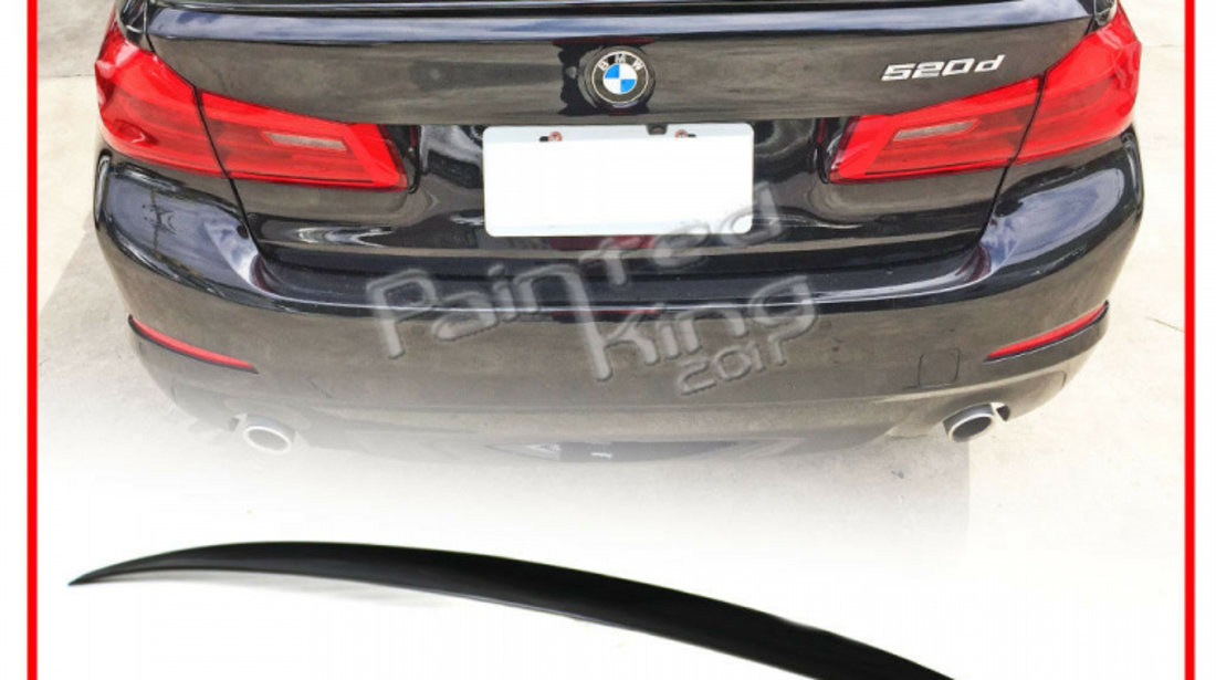 Eleron portbagaj pentru BMW G30 seria 5 model M5 look plastic ABS vopsit profesional ALB 300 Alpine White III