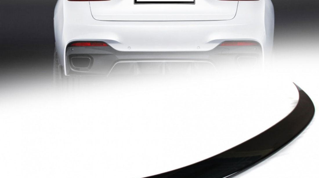 Eleron portbagaj pentru BMW X6 F16 model Performance plastic ABS vopsit profesional negru lucios 416 Carbon Black Metallic CALITATE PREMIUM