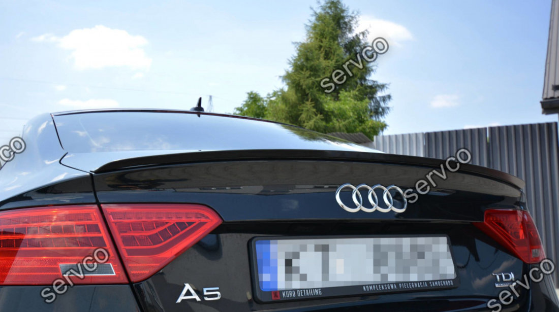 Eleron portbagaj spoiler cap Audi A5 8T Sportback S-Line Mk1 Facelift 2011-2016 v2 - Maxton Design