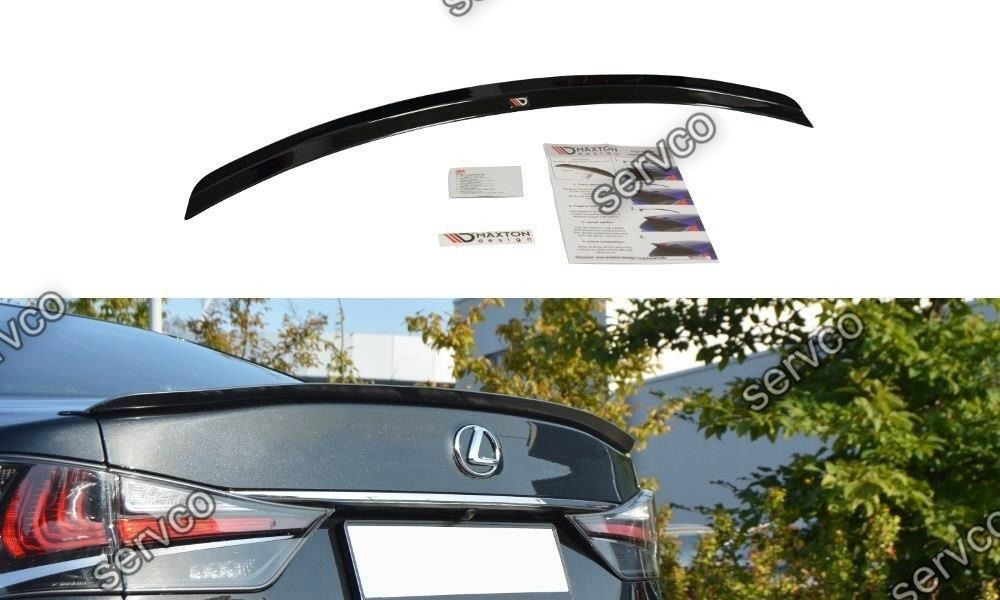 Eleron portbagaj spoiler cap Lexus GS Mk4 Facelift t 2015- v1 - Maxton Design