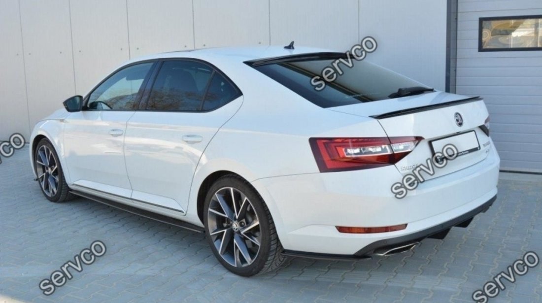 Eleron portbagaj spoiler cap Skoda Superb Mk3 2015- v1 - Maxton Design