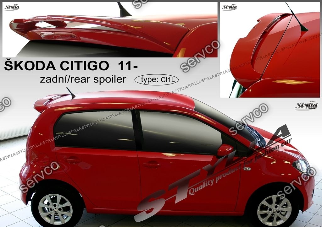 Eleron prelungire luneta haion portbagaj tuning sport SKODA CITIGO 2011-2017 v1
