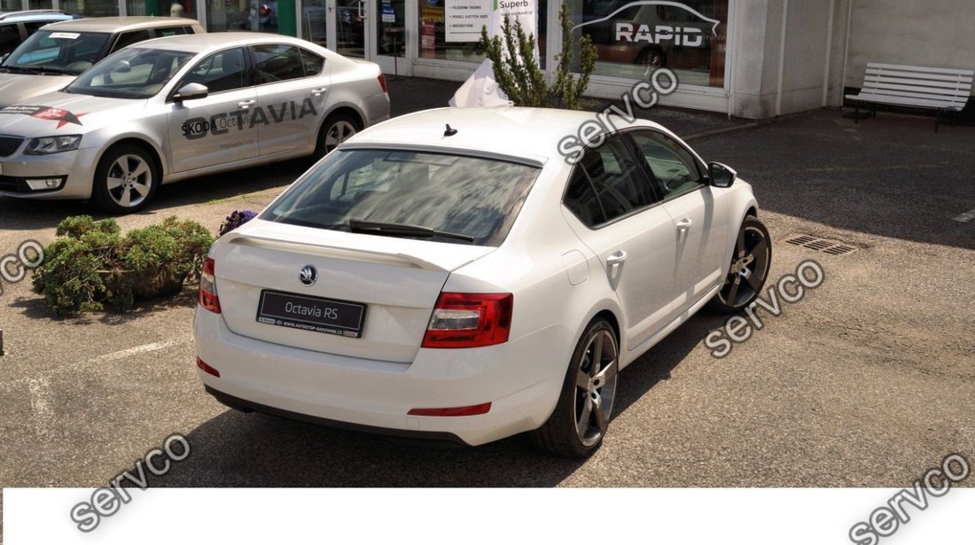 Eleron prelungire portbagaj  tuning sport Skoda Octavia 3 5E RS 2013-2017 v2