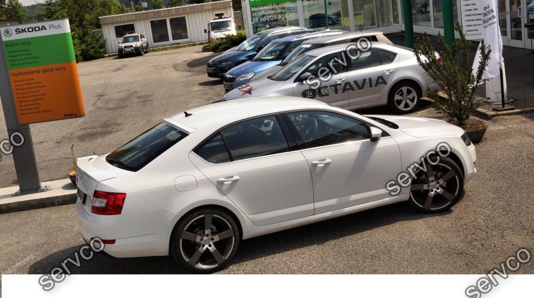 Eleron prelungire portbagaj  tuning sport Skoda Octavia 3 5E RS 2013-2017 v2