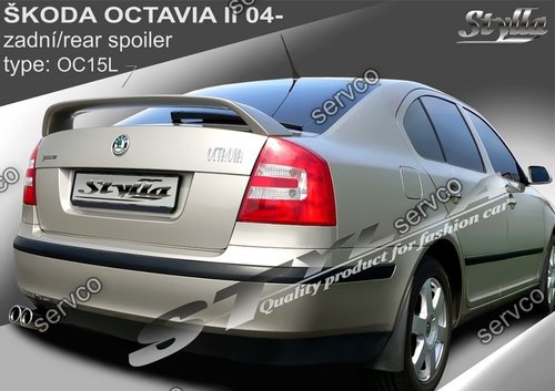 Eleron prelungire portbagaj tuning sport Skoda Octavia 2 RS Vrs Sedan Hatchback 2004-2013 v7