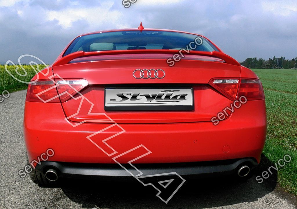 Eleron spoiler adaos portbagaj Audi A5 Coupe 8T 8T3 S5 Sline 2007-2012 v4