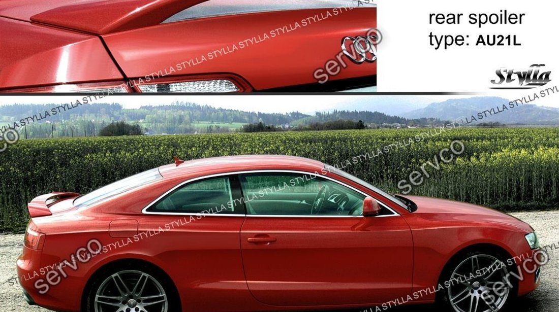 Eleron spoiler adaos portbagaj Audi A5 Coupe 8T 8T3 S5 Sline 2007-2012 v4