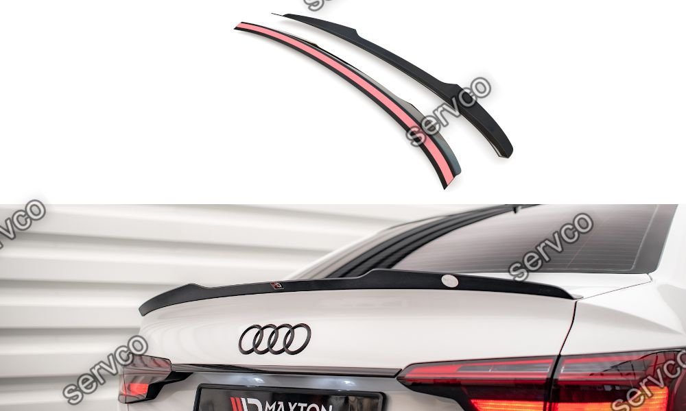 Eleron spoiler cap Audi A4 B9 Sedan Facelift 2019- v7 - Maxton Design