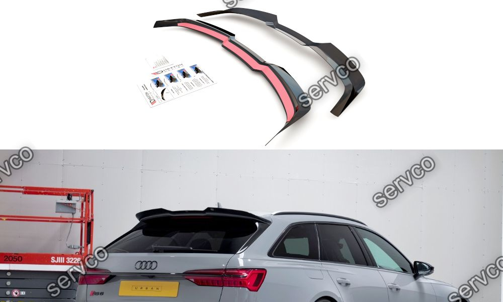 Eleron spoiler cap Audi A6 RS6 C8 2019- v3 - Maxton Design