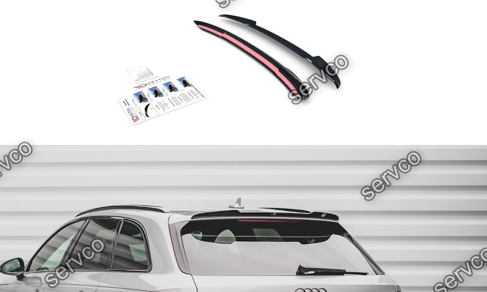 Eleron spoiler cap Audi S4 A4 S-Line Avant B9 2015-2016 v6 - Maxton Design