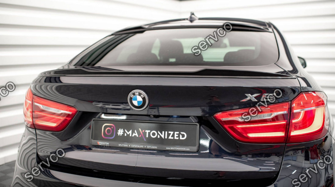 Eleron spoiler cap Bmw X6 F16 M-Pachet 2014-2019 v2 - Maxton Design