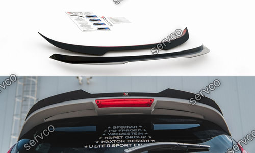 Eleron spoiler cap Ford Fiesta Mk7 ST Black and White Edition Facelift 2013-2016 v12 - Maxton Design
