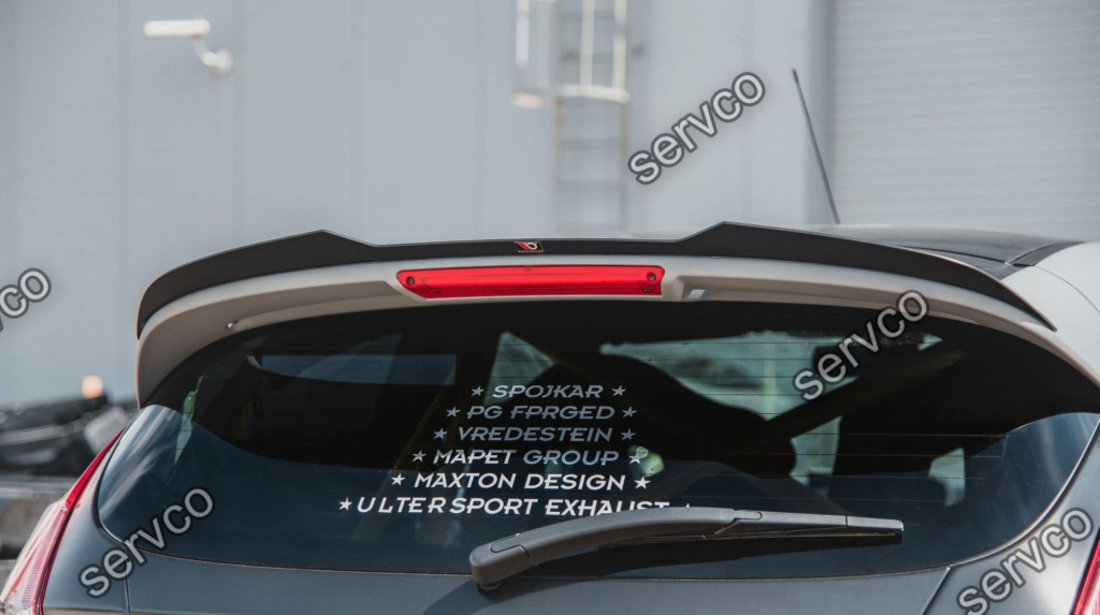 Eleron spoiler cap Ford Fiesta Mk7 ST Black and White Edition Facelift 2013-2016 v12 - Maxton Design